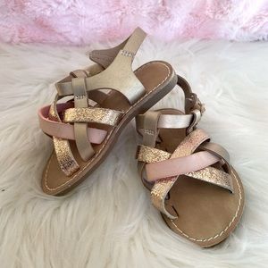Cat & Jack size 5 Pink & Gold Toddler Sandals